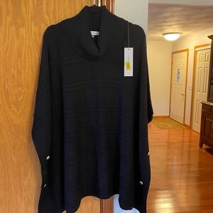Calvin poncho sweater size large